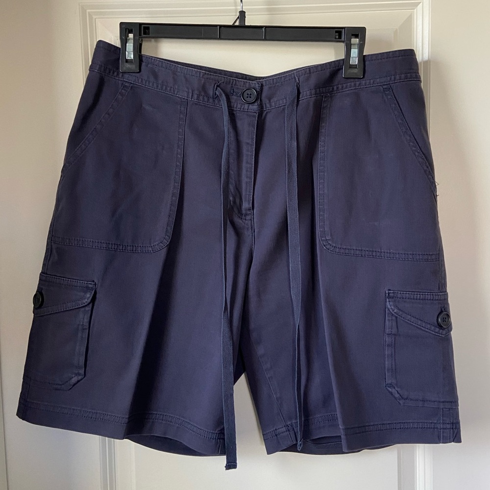 L.L. Bean Favorite Fit Blue Shorts, Size 12
